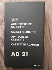 VHS Adaptateur De Cassette AD 21 Vintage Made in Japan