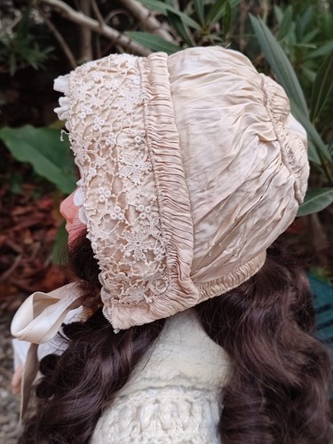 Ancien bonnet baptême bébé - ancien,