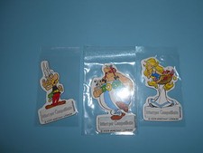 169322 Figurine magnet lot de 3 Astérix obélix falbala offert par campaillette