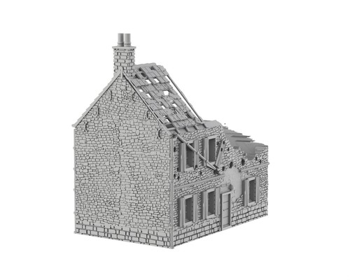 Maison pierres detruite - en,