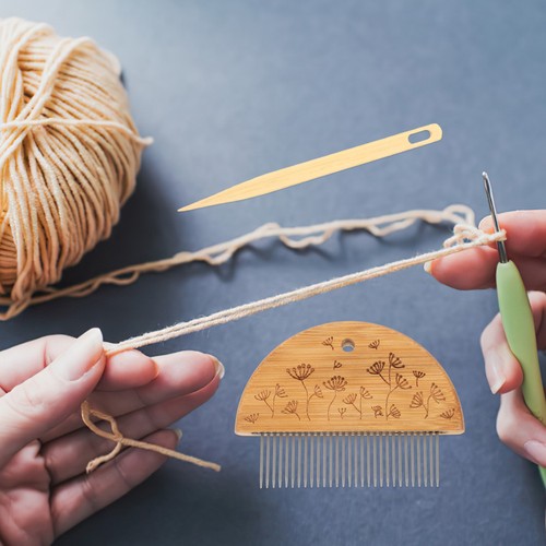 Tissage bois crochet outil - ,