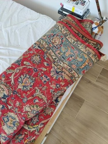 Tapis persan ancien fait main - tapis,