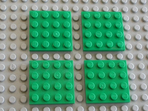 Lego plaque verte green - x,