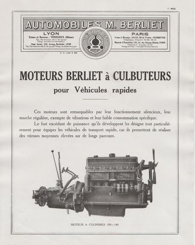 Pub berliet moteurs - berliet,