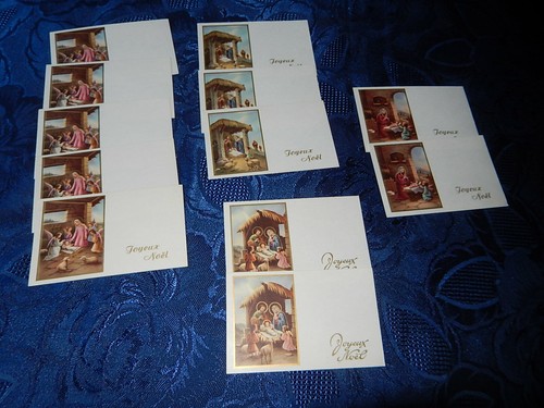  LOT 12 PETITES CARTES VOEUX