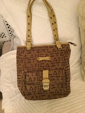 SAC A MAIN TOILE MARRON