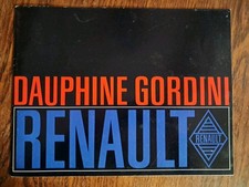 CATALOGUE BROCHURE PUBLICITAIRE FEUILLET RENAULT DAUPHINE GORDINI 1967