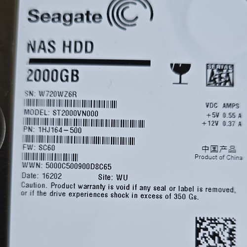 Seagate nas hdd 5 sata - 2, to