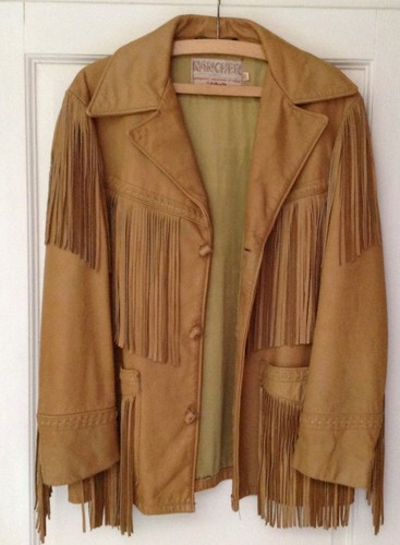 Veste cuir franges schott - a,