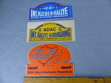 Lot de 3 autocollants Sticker rallye NÜRBURGRING 1971 Aufkleber VINTAGE C7