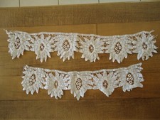 DENTELLE ANCIENNE LUXEUIL BANDE ETAGERE DRAP