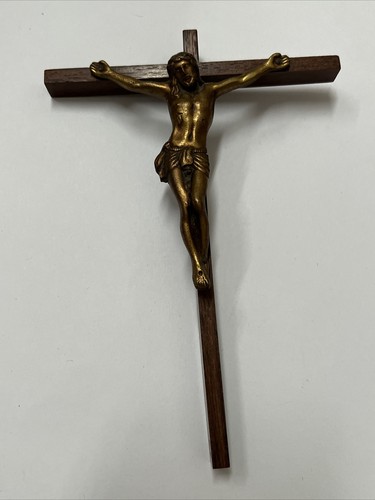 Ancien crucifix bois croix - ancien, en