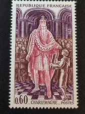 VARIÉTÉ - Charlemagne , Maury 1497d jambre dans le plâtre cote 130€