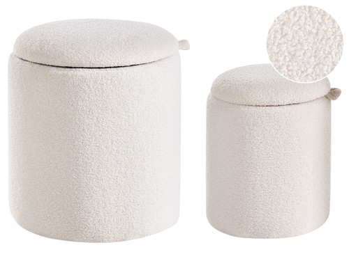 Lot poufs avec rangement - de,