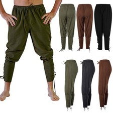 homme médiéval Cheville à lacet à ruban Pantalon Viking NAVIGATEUR Renaissance