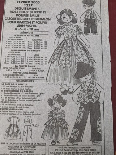 Patron enfant fille - fille, 02