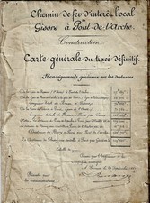 1897 ancienne voie ferrée - ferrée, de