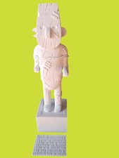 Statuette FETICHE ARUMBAYA à peindre 46cm Style album Bd Reporter vintage