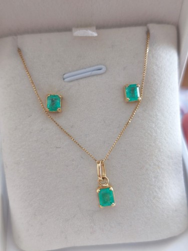 Parure 18k émeraudes - or, ,