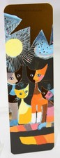 Marque-page art chats colorés