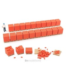 HO Lot Palettes de Briques