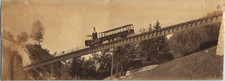 Suisse, Arth, Vue du train Rigi, Vintage print, circa 1880 Tirage vintage légend