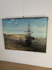 Tableau ancien Marine Voilier