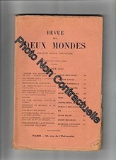 REVUE DES DEUX MONDES 1er Aout