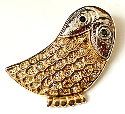 Broche vintage hibou - broche,