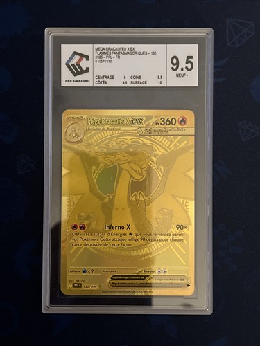 Méga dracaufeu gold - ex,