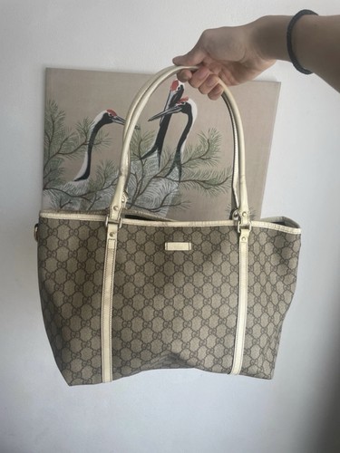Gucci vintage canvas - tote, bag