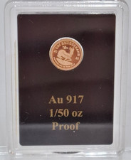 Krügerrand 2025 Or 1/50 0,679 G Oz Proof PP Édition Limitée 50.000 Privé