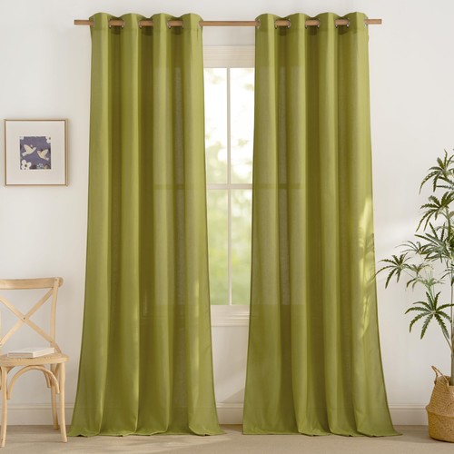 Rideaux lin naturel voilage - naturel,