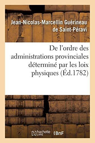Ordre des administrations - l'ordre,