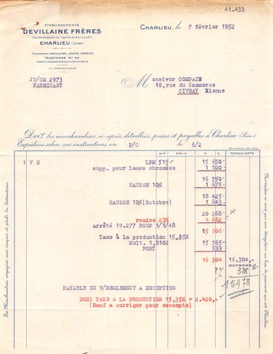 1952 ets devillaine - ets,