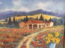 huile sur toile en province