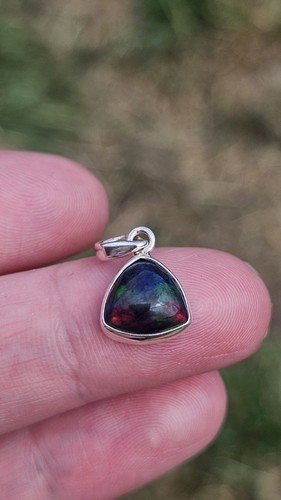 Pendentif opale noire welo - pendentif,