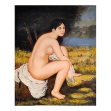 Carré Peinte à la Main Huile