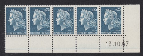 Coin daté 1967 bloc timbres - coin,