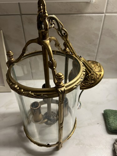 Lustre type lanterne bronze - type,
