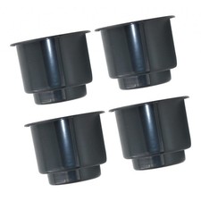 Lot de 4 porte-gobelets noirs