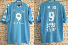 Maillot Olympique Marseille 2003 Mido #9 Away Adidas OM Neuf Telecom vintage - M