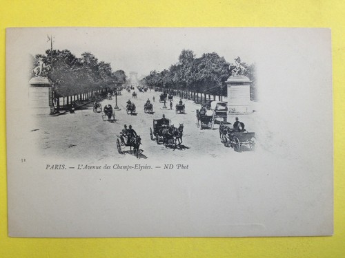 Cpa paris 1900 transport - paris, en