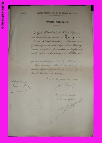 Diplomes legion honneur - diplomes,