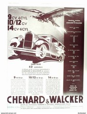 Publicite Auto Chenard &