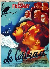 LE CORBEAU, PIERRE FRESNAY, 1943, repro affiche cinéma, VINTAGE, HQ