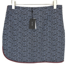 Jupe COP COPINE Melofeebis Femme (UE) 40 Imprimé Texturé Mini A-Ligne Bleue