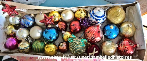 Lot boules noël - 30,