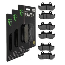 3 Kit plaquettes frein Av G, Av D et Ar Pour Honda CB 750 Nighthawk  de 1982 à 1