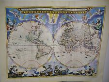 ANCIEN TABLEAU ATLAS CARTE DU